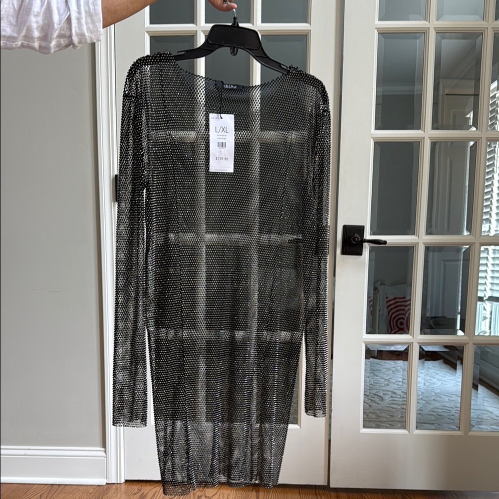 Akira Sparkly Rhinestone Swimsuit Cover Up